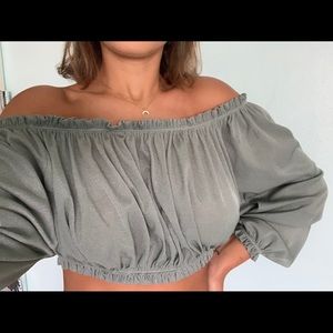 Zara crop top worn twice